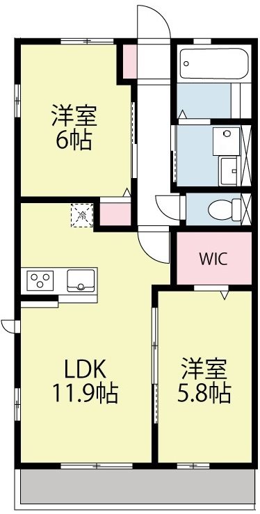 ロワジールA 間取り図