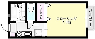 ハイツキムラB 間取り図