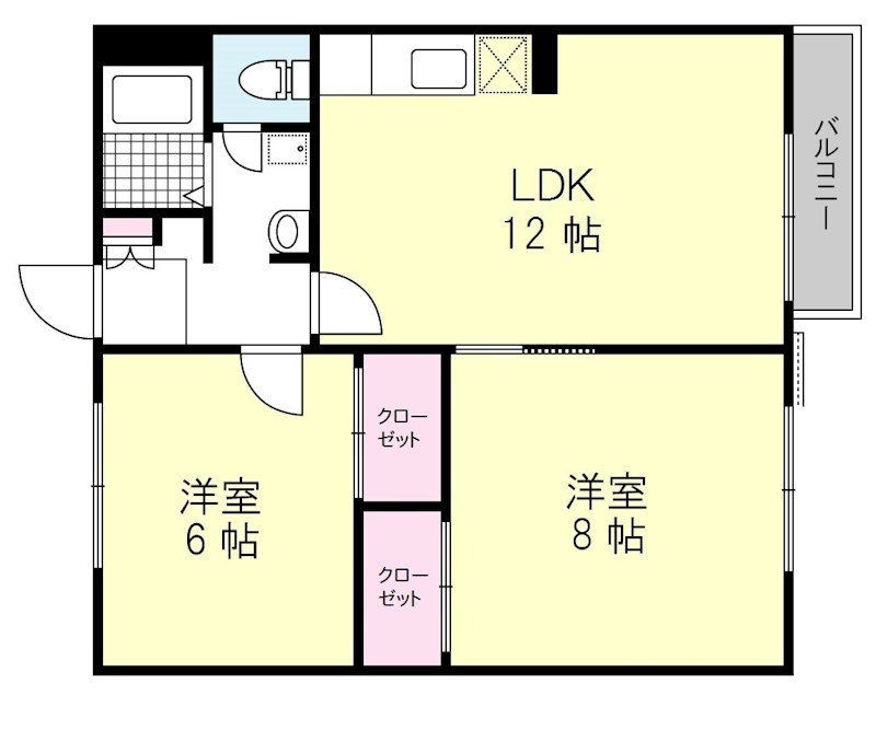 グランメールＡ棟 間取り図