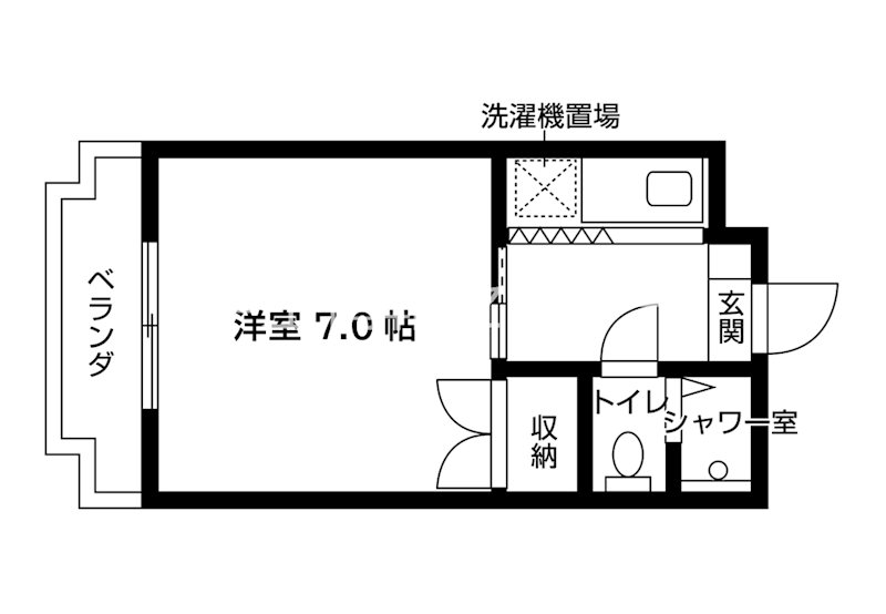 ヴィラホワイト 間取り図