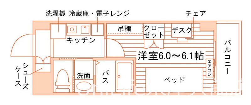 学生会館レリオン京都上賀茂【食事付】 間取り図