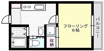 グリーンハイツD棟 105号室 間取り
