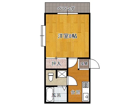 グレースハイツ安野 間取り