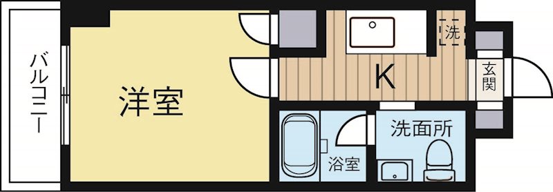 アクタス博多駅前 504号室 間取り