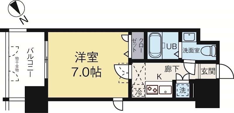 サヴォイザティファナ 1406号室 間取り