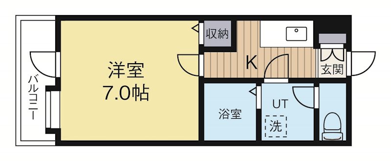 プリエール高宮1 502号室 間取り