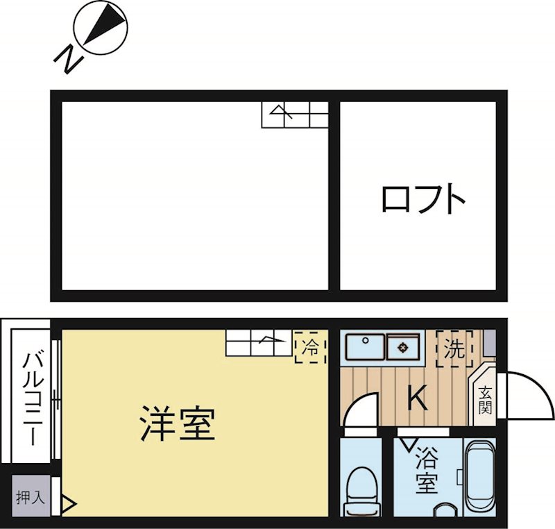 サンシティ箱崎 102号室 間取り