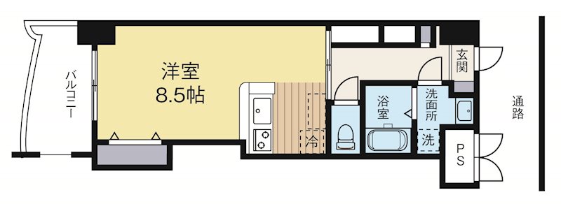 ロイヤルリバービュー143 602号室 間取り