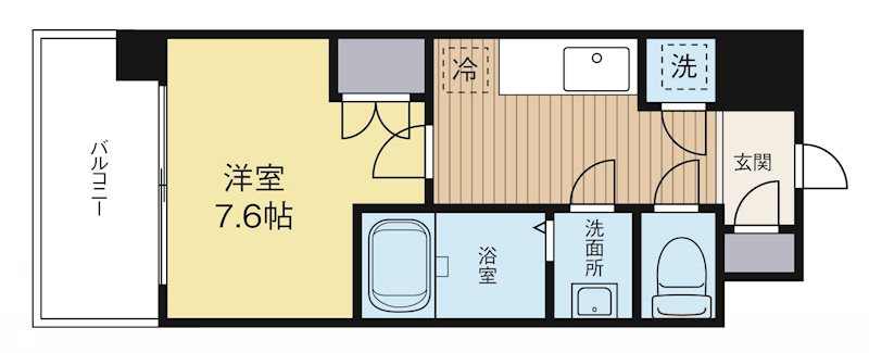 アルマティック薬院 303号室 間取り