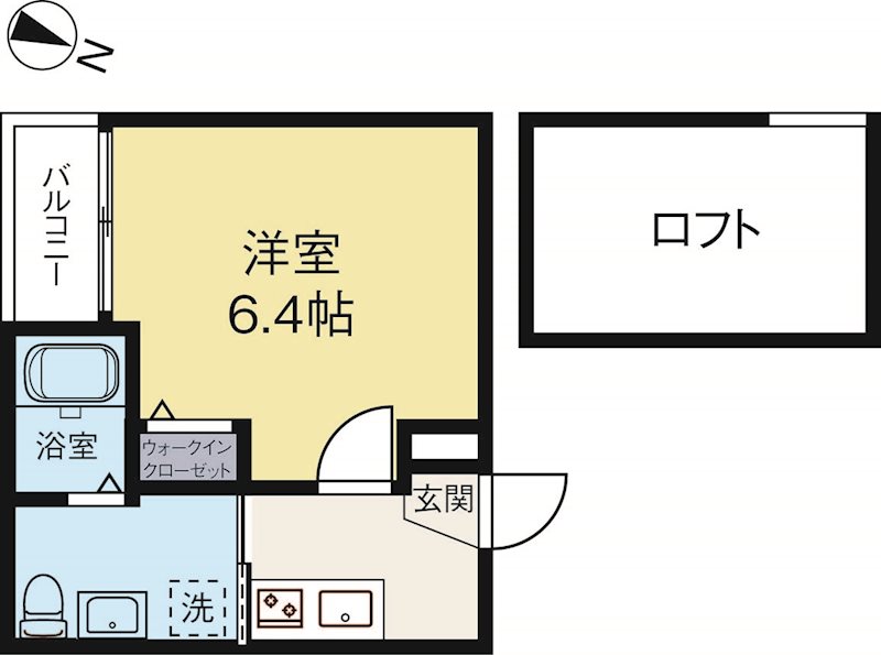 アプリコット 201号室 間取り