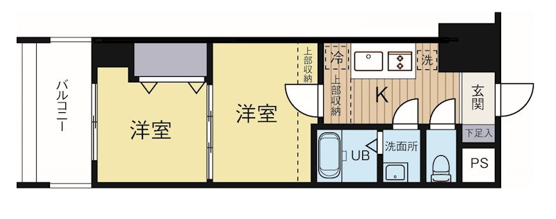 No.40PROJECT2100博多駅前 1113号室 間取り