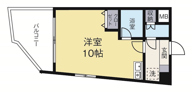 コンフォートビル 204号室 間取り