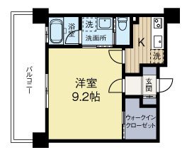 REGALO空港通 806号室 間取り