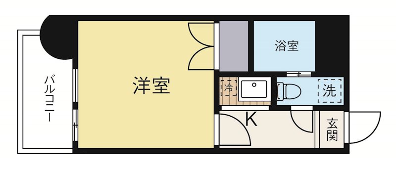 エステートモア博多グランA棟 406号室 間取り