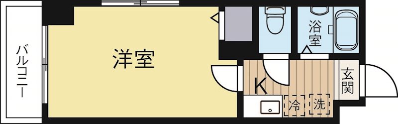 アクタス博多 907号室 間取り