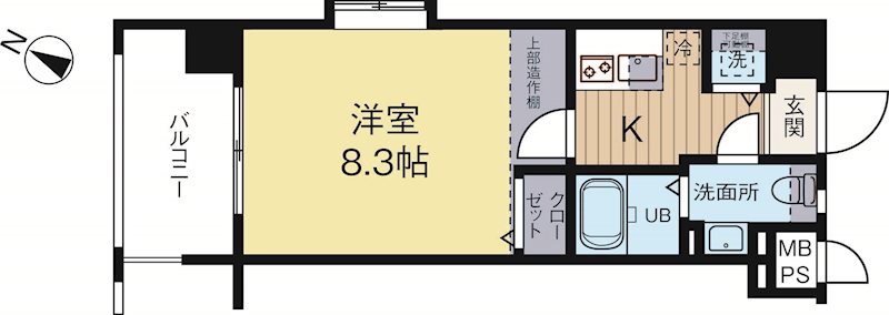 エンクレスト博多2 501号室 間取り