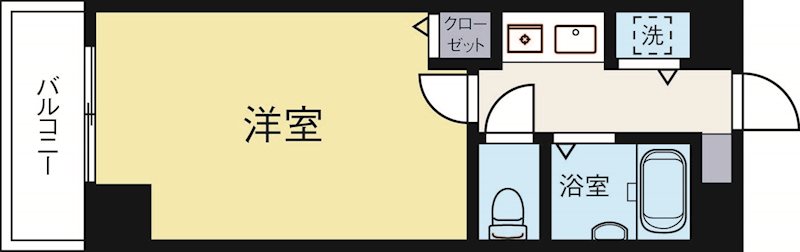 ドルチェ南天神 202号室 間取り