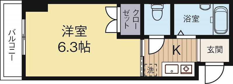 マンション花房 707号室 間取り