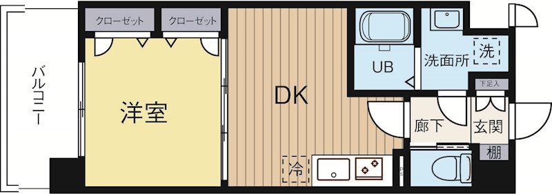 レジデンシャルヒルズ博多サウス 202号室 間取り