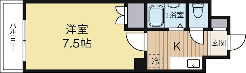 リファレンス県庁口 405号室 間取り