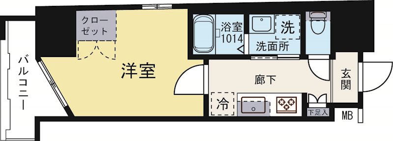 CLUBORIENTNo.103 315号室 間取り