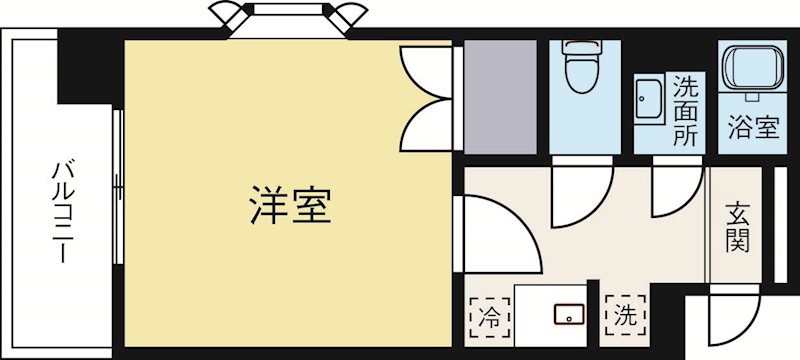 天神南ロイヤルハイツ 405号室 間取り