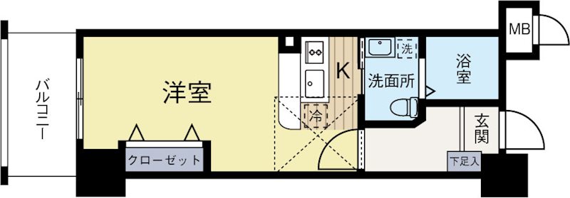 No67BENEFIT21博多 1405号室 間取り