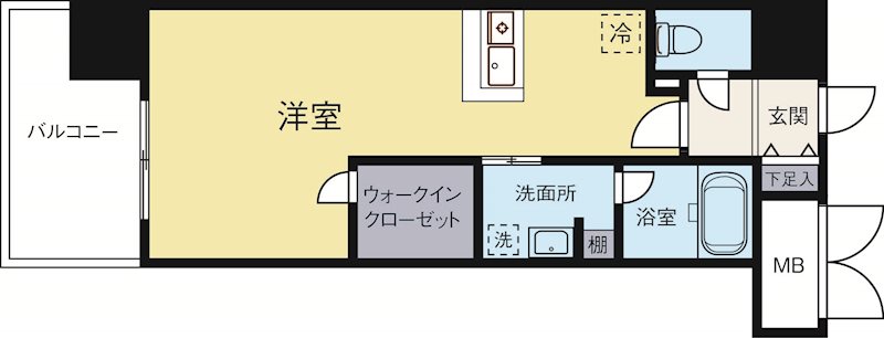 アソシアグロッツォクアトロ博多 905号室 間取り