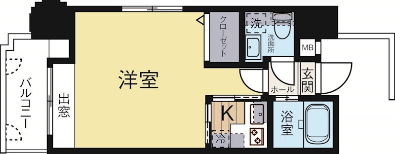 エステートモア平尾パージュ 1310号室 間取り