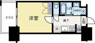 No.111CLUBORIENTBLD 1006号室 間取り