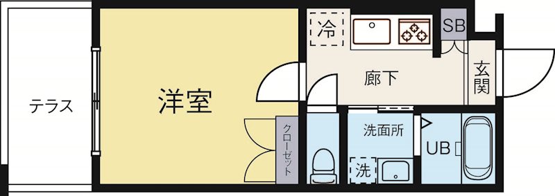 No.111CLUBORIENTBLD 710号室 間取り