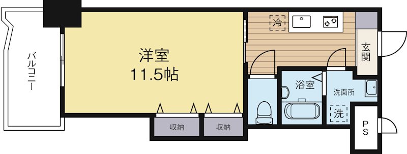 ロイヤル博多駅前 513号室 間取り