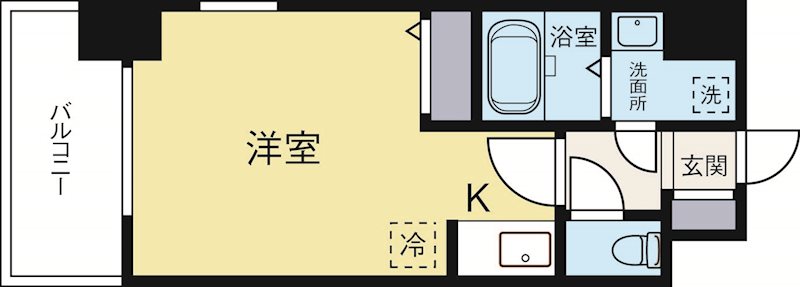 ネストピア大濠公園 801号室 間取り