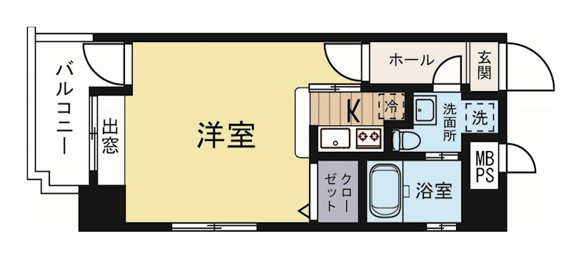 エステートモア白金クロス 701号室 間取り