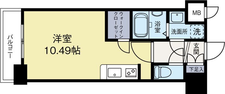 ラファセエクセレンシア呉服町 間取り図