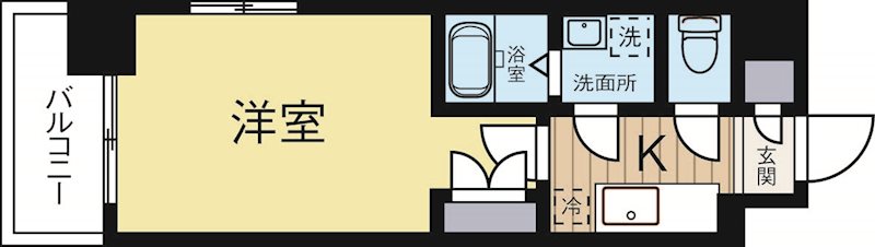 アクタス桜坂レノア 204号室 間取り