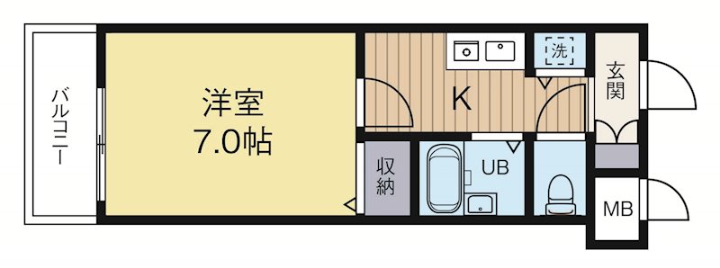 インヘリッツ田原 1205号室 間取り