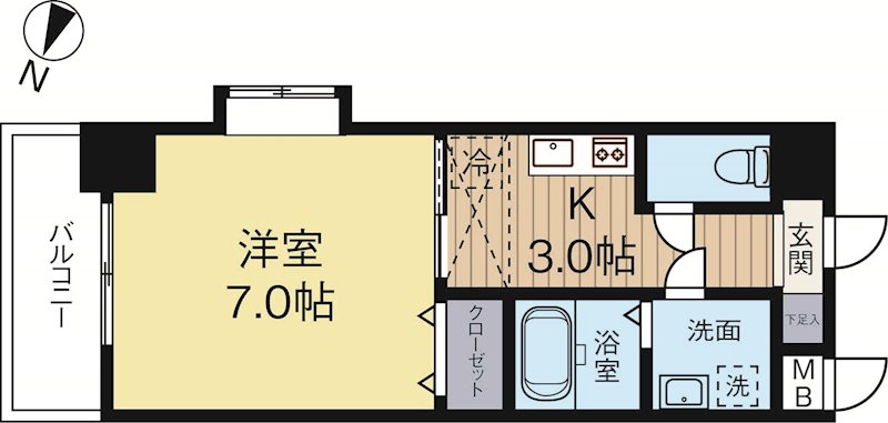 プレミアヒルズ 205号室 間取り