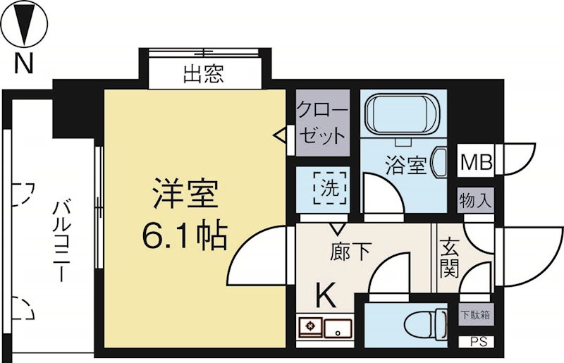 ライオンズマンション大手門第2 905号室 間取り