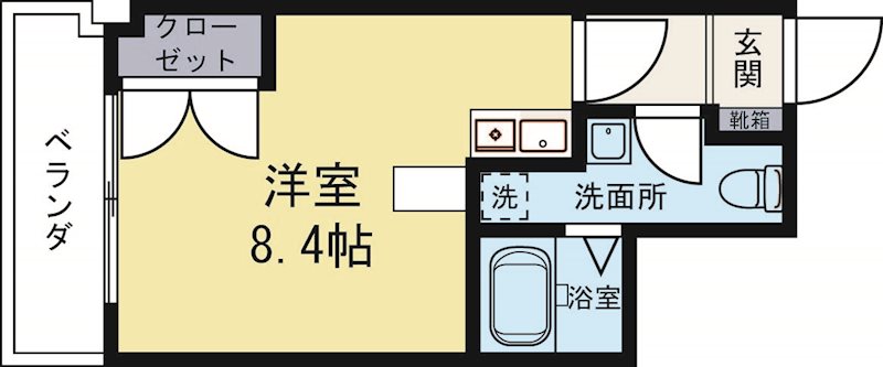 メモリアル博多 301号室 間取り