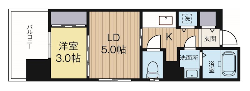 レジデンシャルヒルズリバープレイス 204号室 間取り
