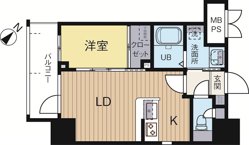 ネストピア天神東2 702号室 間取り