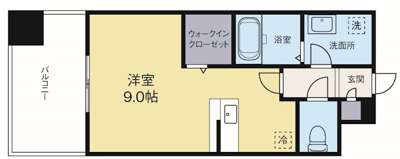 トラストレジデンス博多駅南 1103号室 間取り