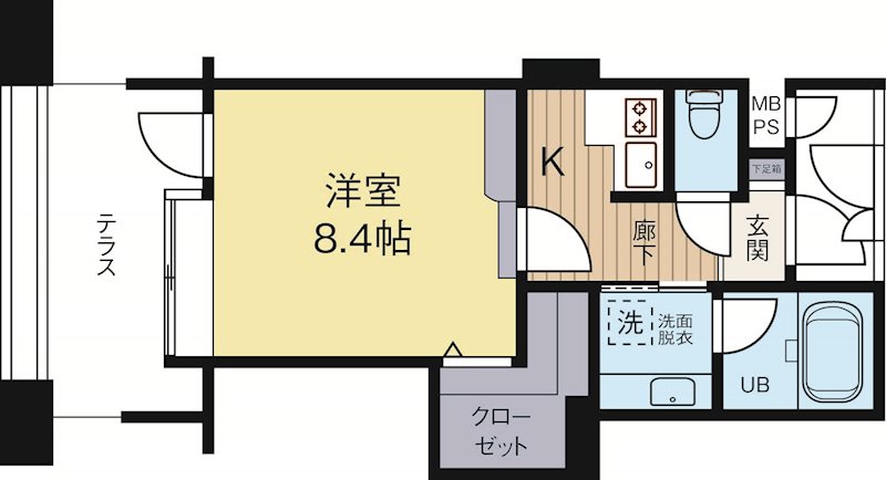 アイビースクエア 811号室 間取り