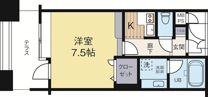 アイビースクエア 603号室 間取り