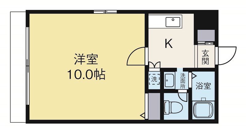 ソレイユ博多駅南 401号室 間取り