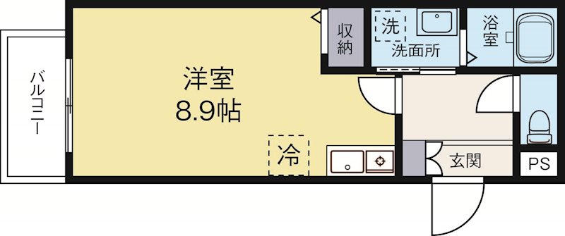 アリターレ薬院 403号室 間取り