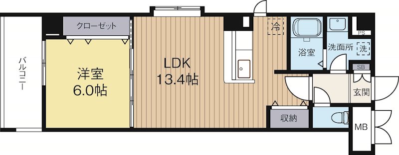 アークコート 201号室 間取り