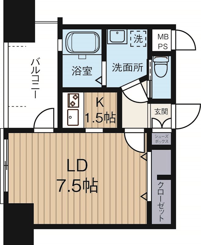エンクレストwith天神東 1001号室 間取り