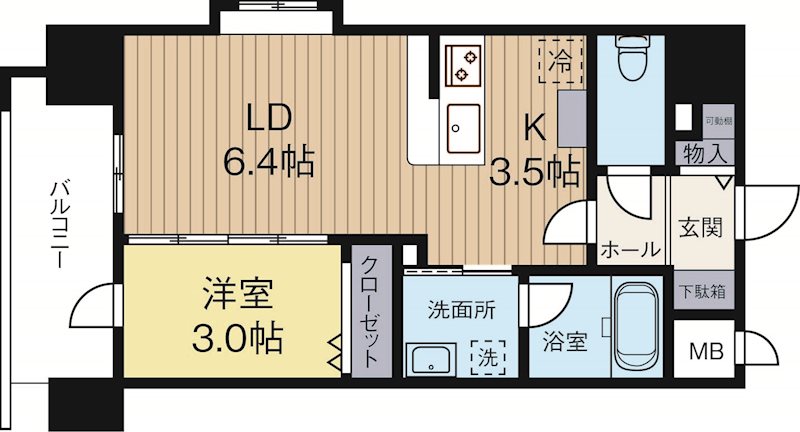 サニークレスト須崎町 803号室 間取り